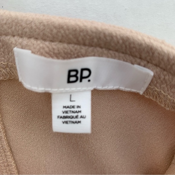 BP Spaghetti Strap Mini Dress Womens Large Beige Moonlight Open Back - Picture 16 of 16